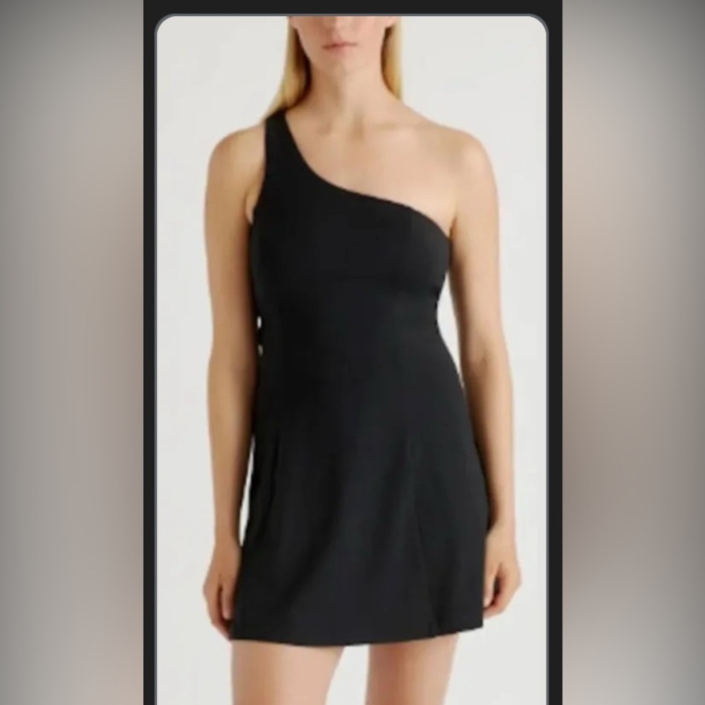 NWT Quince Women’s Ultra-Form One-Shoulder Active Dress X-Small